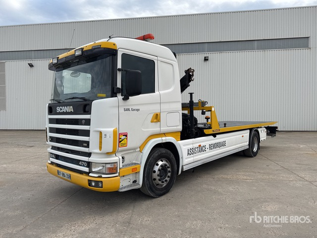 2003 Scania 4x2 Depanneuse Avec Grue Fassi ... Rollback Truck - Евакуатор: фото 1 2003 Scania 4x2 Depanneuse Avec Grue Fassi ... Rollback Truck - Евакуатор: фото 1