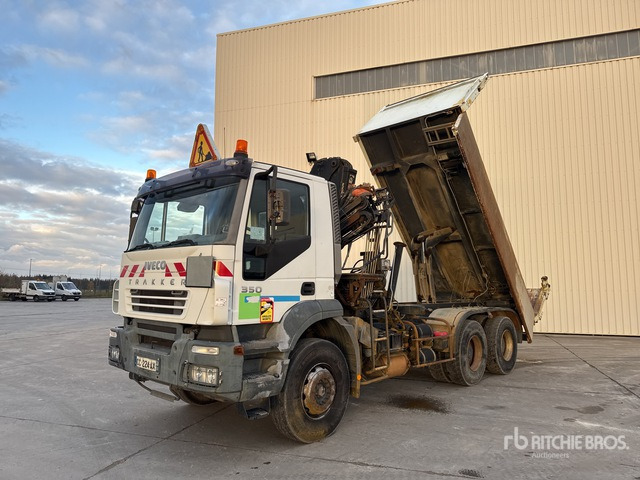 2007 Iveco Trakker 350 2005 Hiab 122B-2CL 3800 kg on 6 ... Dump Truck with Crane - Самоскид вантажівка: фото 2 2007 Iveco Trakker 350 2005 Hiab 122B-2CL 3800 kg on 6 ... Dump Truck with Crane - Самоскид вантажівка: фото 2