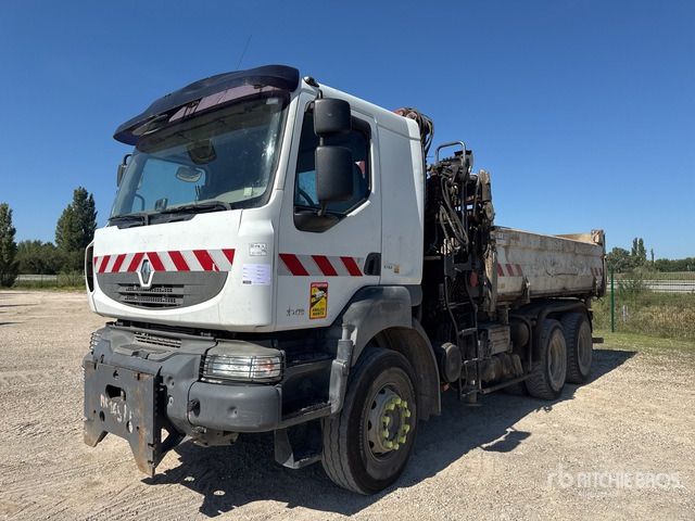 2007 Renault Kerax HMF 1250 k2 on 6x4 Camion Bi-Be ... Dump Truck with Crane - Самоскид вантажівка, Вантажівка з маніпулятором: фото 1 2007 Renault Kerax HMF 1250 k2 on 6x4 Camion Bi-Be ... Dump Truck with Crane - Самоскид вантажівка, Вантажівка з маніпулятором: фото 1
