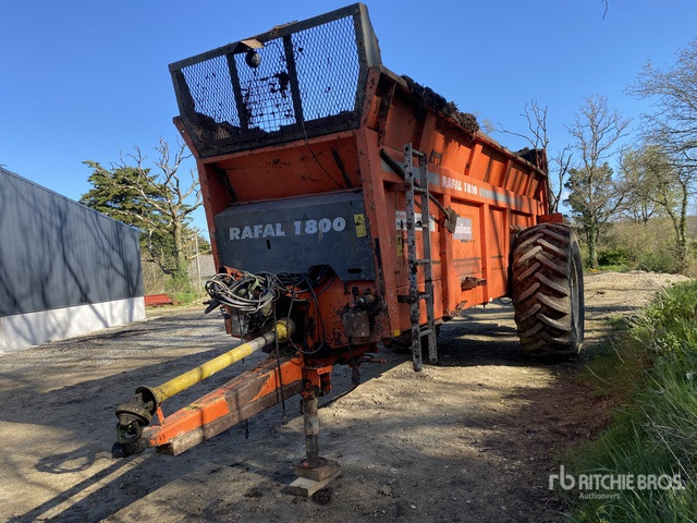 2008 Sodimac Rafal 1800 S/A Epandeur A Fumier 1 Essieu Manure Spreader - Косарка-подрібнювач/ Мульчер: фото 2 2008 Sodimac Rafal 1800 S/A Epandeur A Fumier 1 Essieu Manure Spreader - Косарка-подрібнювач/ Мульчер: фото 2