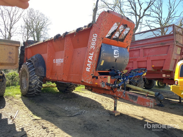 2018 Sodimac Rafal 3600 S/A Epandeur A Fumier 1 Essieu Manure Spreader - Косарка-подрібнювач/ Мульчер: фото 1 2018 Sodimac Rafal 3600 S/A Epandeur A Fumier 1 Essieu Manure Spreader - Косарка-подрібнювач/ Мульчер: фото 1