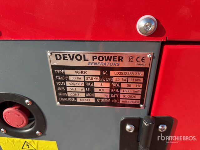 Devol VG-R30 Generator Set - Електричний генератор: фото 5 Devol VG-R30 Generator Set - Електричний генератор: фото 5