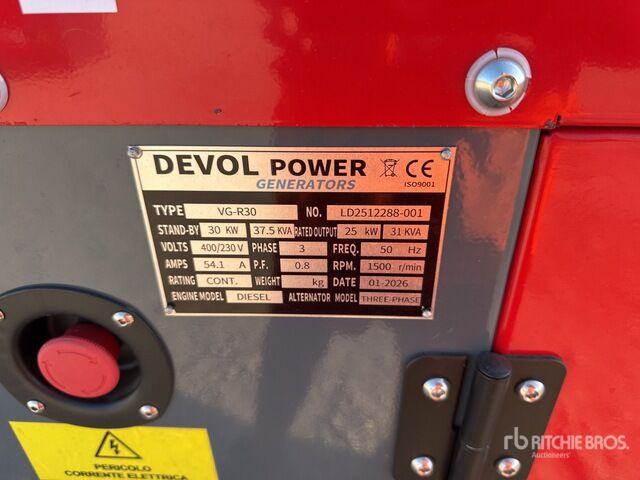 Devol VG-R30 Generator Set - Електричний генератор: фото 5 Devol VG-R30 Generator Set - Електричний генератор: фото 5