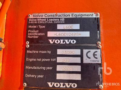 VOLVO L60E Chargeuse Sur Pneus - Колісний навантажувач: фото 5 VOLVO L60E Chargeuse Sur Pneus - Колісний навантажувач: фото 5