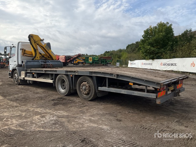 2005 Mercedes-Benz Axor 2528 2002 HMF 1063 K2 Knuckle Boom o ... Flatbed Truck with Crane - Бортова вантажівка/ Платформа, Вантажівка з маніпулятором: фото 4 2005 Mercedes-Benz Axor 2528 2002 HMF 1063 K2 Knuckle Boom o ... Flatbed Truck with Crane - Бортова вантажівка/ Платформа, Вантажівка з маніпулятором: фото 4
