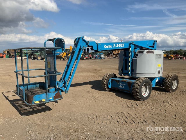 2011 Genie Z34/22 4WD Diesel Articulating Boom Lift - Колінчастий підйомник: фото 3 2011 Genie Z34/22 4WD Diesel Articulating Boom Lift - Колінчастий підйомник: фото 3