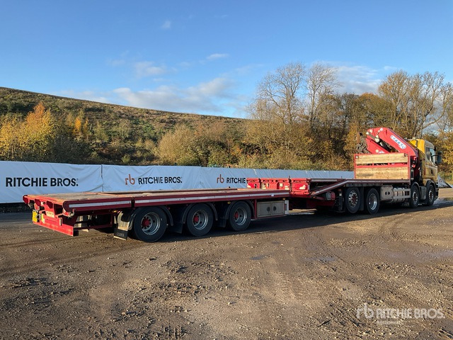 2013 Scania R480LB Effer 685/5S Crane - Beavertail T/A Sleeper Truck Tractor - Бортова вантажівка/ Платформа: фото 5 2013 Scania R480LB Effer 685/5S Crane - Beavertail T/A Sleeper Truck Tractor - Бортова вантажівка/ Платформа: фото 5