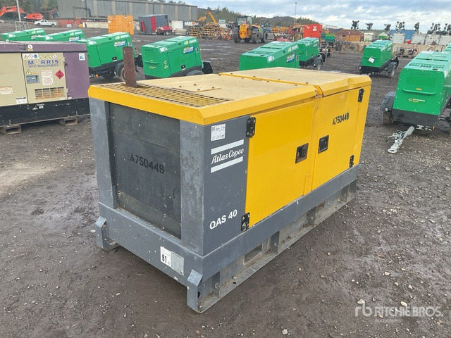 2016 Atlas Copco QAS40 40 kVA Skid-Mounted Generator Set - Електричний генератор: фото 2 2016 Atlas Copco QAS40 40 kVA Skid-Mounted Generator Set - Електричний генератор: фото 2