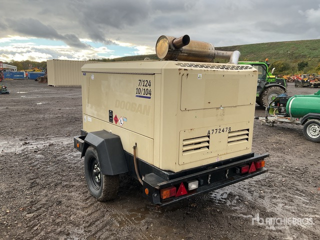 2017 Doosan 7/124-10/104 Mobile Air Compressor - Повітряний компресор: фото 3 2017 Doosan 7/124-10/104 Mobile Air Compressor - Повітряний компресор: фото 3