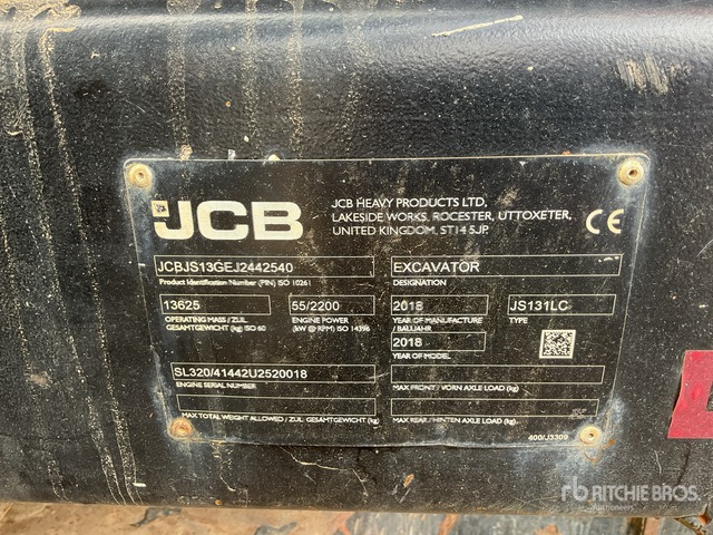 2018 JCB JS131LC Tracked Excavator - Гусеничний екскаватор: фото 1 2018 JCB JS131LC Tracked Excavator - Гусеничний екскаватор: фото 1