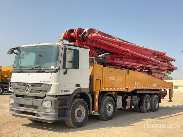 2019 Mercedes Benz Actros 4144 2019 Sany SYM5449THB 56 m on 8x ... Concrete Pump Truck - Автобетононасос: фото 1 2019 Mercedes Benz Actros 4144 2019 Sany SYM5449THB 56 m on 8x ... Concrete Pump Truck - Автобетононасос: фото 1