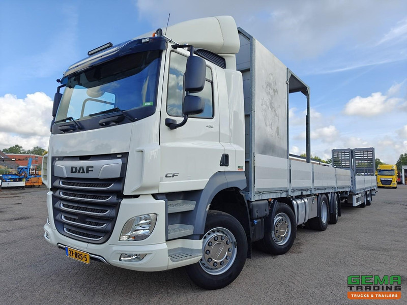 DAF CF 430 FAX 8x2/6 Dagcabine Euro6D - Machine Transporter + 2assige Aanhanger - Hydraulische Rampen - Afneembare 10.000L WaterTank - 20.000km! Origineel - Автовоз вантажівка: фото 1 DAF CF 430 FAX 8x2/6 Dagcabine Euro6D - Machine Transporter + 2assige Aanhanger - Hydraulische Rampen - Afneembare 10.000L WaterTank - 20.000km! Origineel - Автовоз вантажівка: фото 1