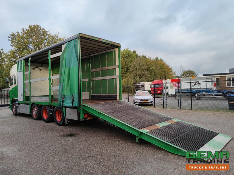 DAF FAK XF95.430 8x2 SuperSpaceCab Euro3 - CurtainSider 7.31m + Ramp 16T - MachineTransporter - 6 Persons (V558) - Автовоз вантажівка: фото 2 DAF FAK XF95.430 8x2 SuperSpaceCab Euro3 - CurtainSider 7.31m + Ramp 16T - MachineTransporter - 6 Persons (V558) - Автовоз вантажівка: фото 2