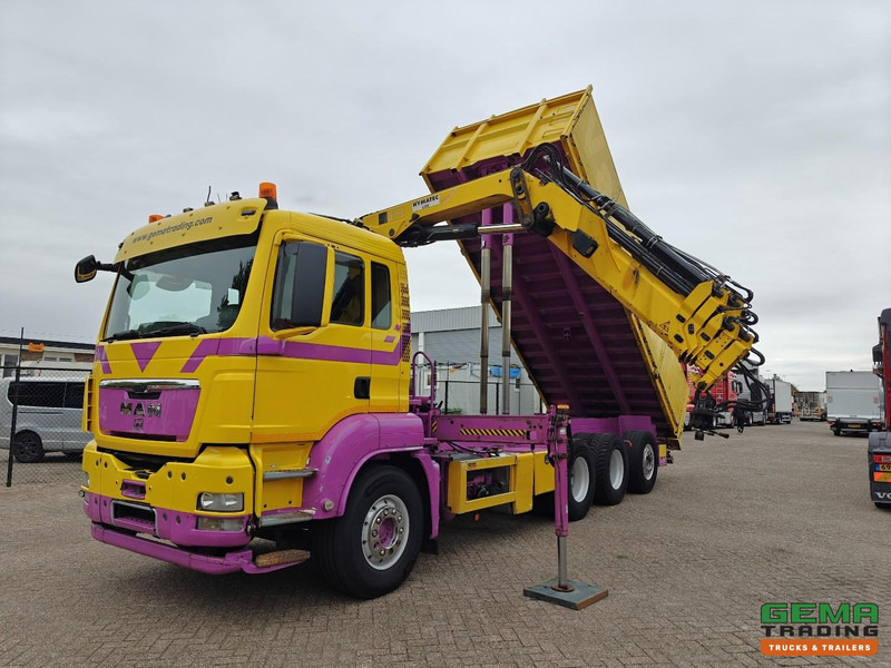 MAN TGS 35.440 8x4/4 Dagcabine Euro5 - Hymatec Kipper + Hiab 166 ES-4 Pro - Alcoa - 02/2026 APK - Самоскид вантажівка, Вантажівка з маніпулятором: фото 1 MAN TGS 35.440 8x4/4 Dagcabine Euro5 - Hymatec Kipper + Hiab 166 ES-4 Pro - Alcoa - 02/2026 APK - Самоскид вантажівка, Вантажівка з маніпулятором: фото 1