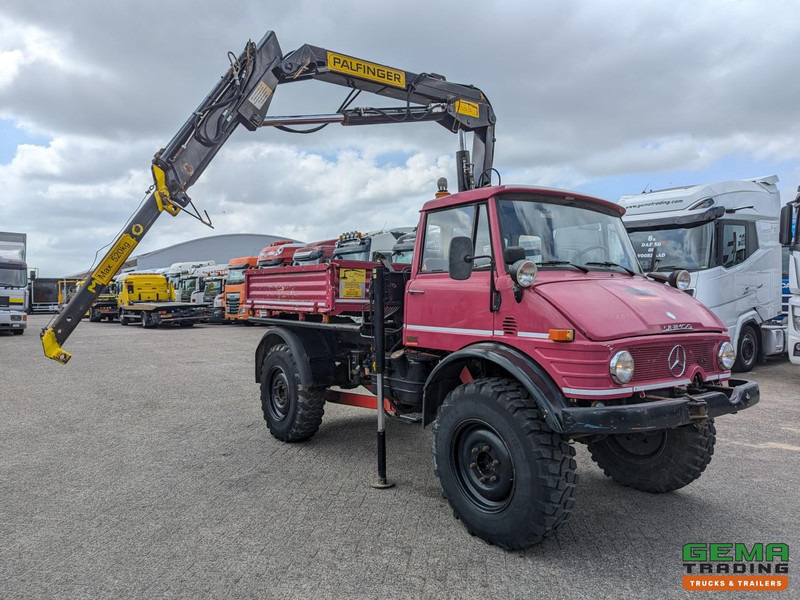 Unimog 416/U1100 4x4 - Hiab PK4600A - Open laadbak - Lier - Vangmuil/trekhaak - Mercedes Benz - Вантажівка з маніпулятором: фото 2 Unimog 416/U1100 4x4 - Hiab PK4600A - Open laadbak - Lier - Vangmuil/trekhaak - Mercedes Benz - Вантажівка з маніпулятором: фото 2