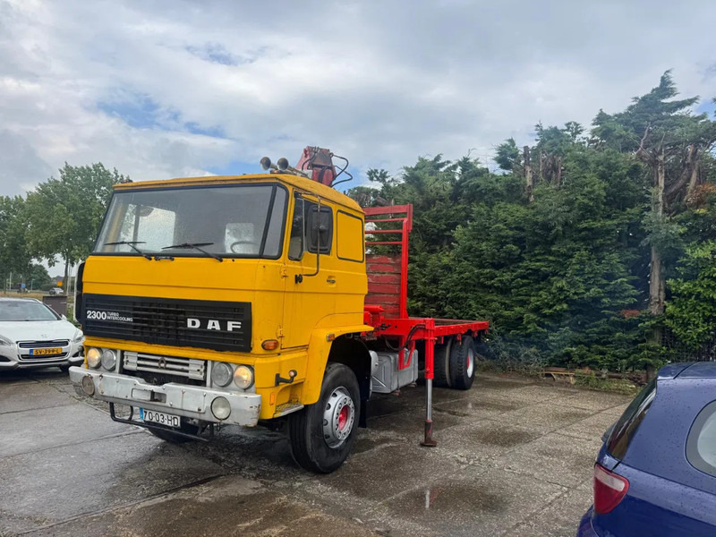DAF 2300 4X2 Platform + Crane Spring/Spring German truck - Бортова вантажівка/ Платформа: фото 2 DAF 2300 4X2 Platform + Crane Spring/Spring German truck - Бортова вантажівка/ Платформа: фото 2