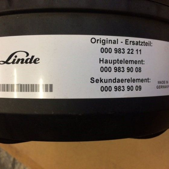 Air filter for Linde H50-80, Series 396 - Повітряний фільтр в категорії Вилкові навантажувачі: фото 4 Air filter for Linde H50-80, Series 396 - Повітряний фільтр в категорії Вилкові навантажувачі: фото 4