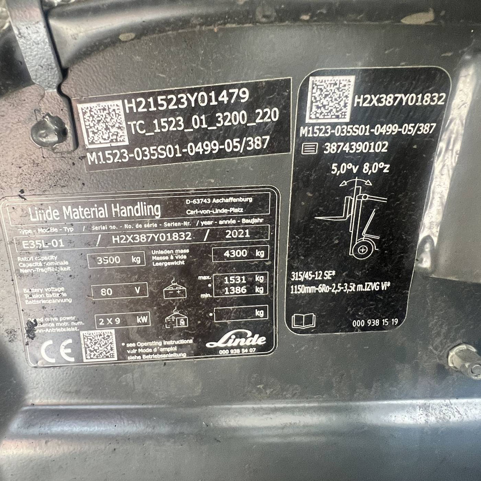 Електронавантажувач Linde E35L (387): фото 18