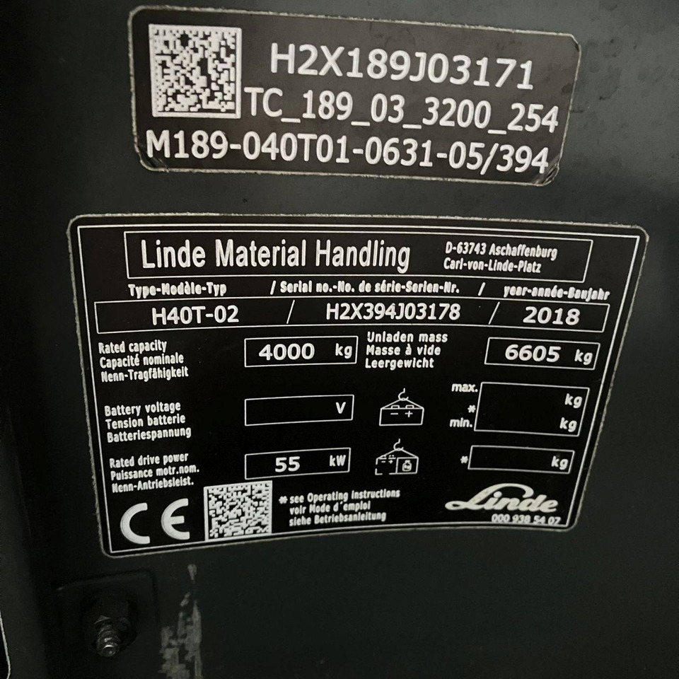 Linde H40T (394-02) Beverage - Газовий навантажувач: фото 4 Linde H40T (394-02) Beverage - Газовий навантажувач: фото 4