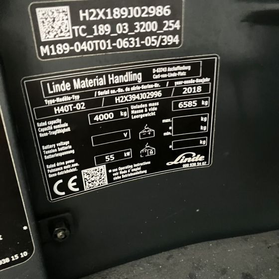 Linde H40T (394-02) Beverage - Газовий навантажувач: фото 4 Linde H40T (394-02) Beverage - Газовий навантажувач: фото 4