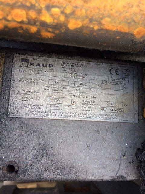 Kaup Double pallet handler - Навісне обладнання: фото 1 Kaup Double pallet handler - Навісне обладнання: фото 1