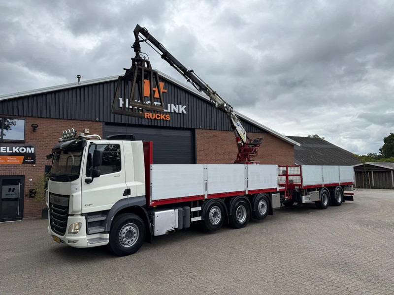 DAF CF 480 8X2 KENNIS K16R3 Kraan Combi 234.610KM + PACTON - Бортова вантажівка/ Платформа, Вантажівка з маніпулятором: фото 1 DAF CF 480 8X2 KENNIS K16R3 Kraan Combi 234.610KM + PACTON - Бортова вантажівка/ Платформа, Вантажівка з маніпулятором: фото 1