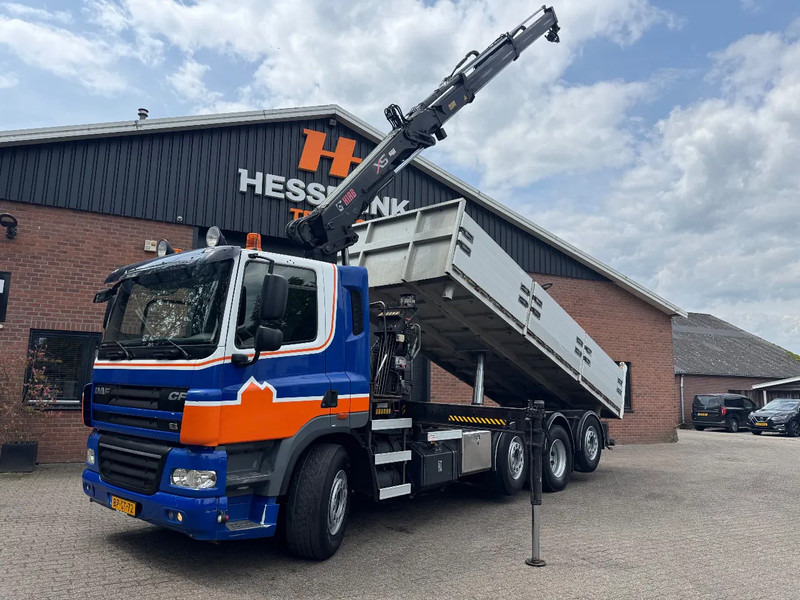DAF CF 85.360 8X2 3 Zijdige kipper HIAB 16 t/m kraan AHK Top condition - Самоскид вантажівка, Вантажівка з маніпулятором: фото 1 DAF CF 85.360 8X2 3 Zijdige kipper HIAB 16 t/m kraan AHK Top condition - Самоскид вантажівка, Вантажівка з маніпулятором: фото 1