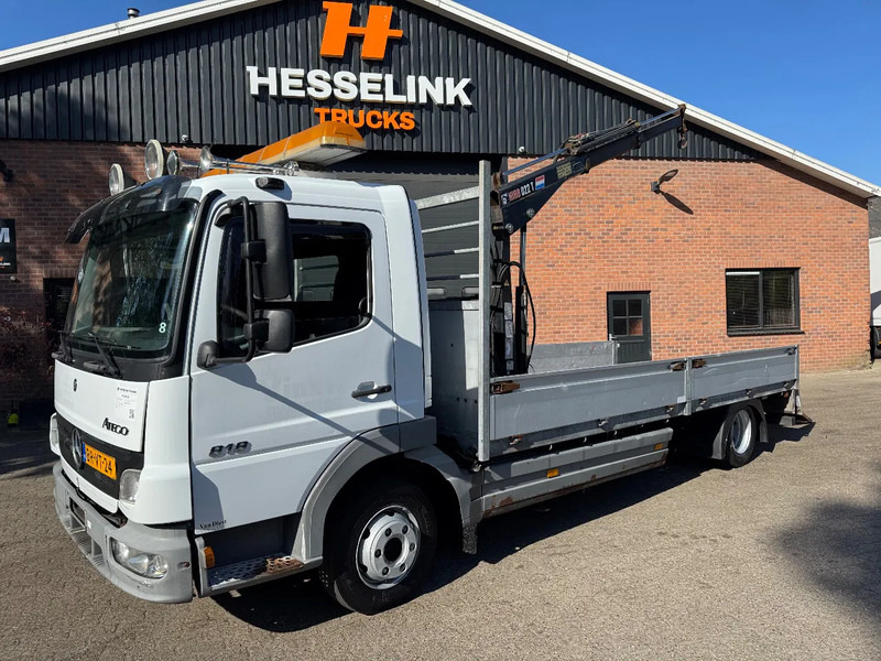 Mercedes-Benz Atego 818 Machinery transporter + Hiab Crane 288.360KM NL Truck - Автовоз вантажівка, Вантажівка з маніпулятором: фото 1 Mercedes-Benz Atego 818 Machinery transporter + Hiab Crane 288.360KM NL Truck - Автовоз вантажівка, Вантажівка з маніпулятором: фото 1
