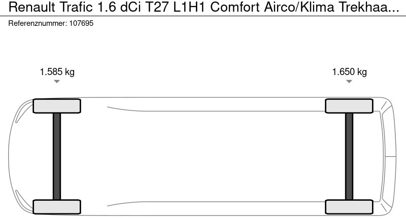 Легковий фургон Renault Trafic 1.6 dCi T27 L1H1 Comfort Airco/Klima Trekhaak EURO 6: фото 18