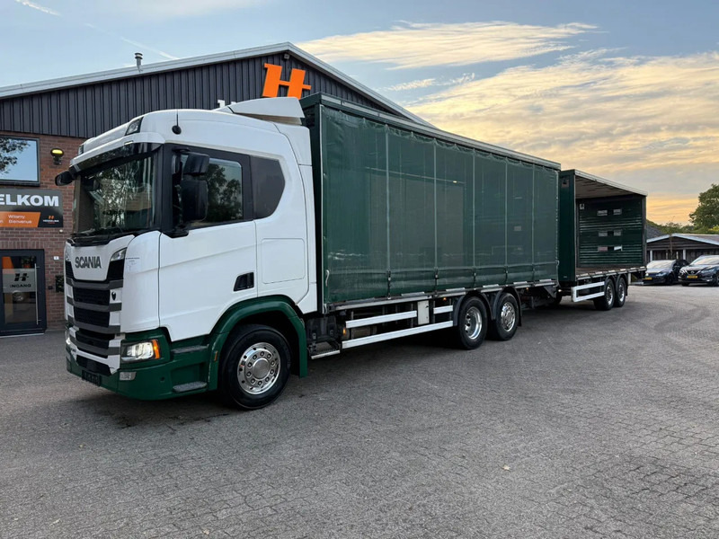 Scania R500 NGS 6X2 Retarder Stuuras 551.670KM! Schuifzeilen Combi Hefdak - Тентована вантажівка: фото 1 Scania R500 NGS 6X2 Retarder Stuuras 551.670KM! Schuifzeilen Combi Hefdak - Тентована вантажівка: фото 1