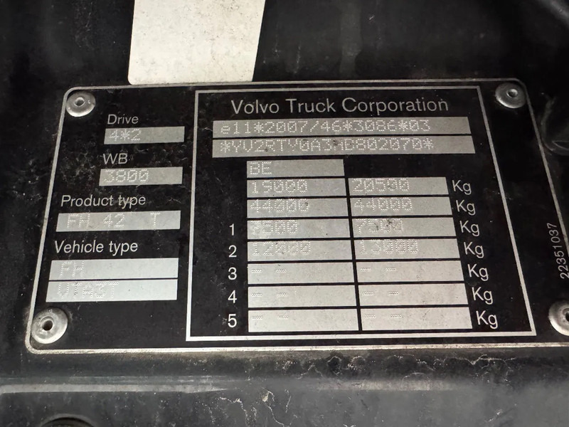 Тягач Volvo FH Dual clutch 2X tank Standairco 689.009KM! Alcoa: фото 12