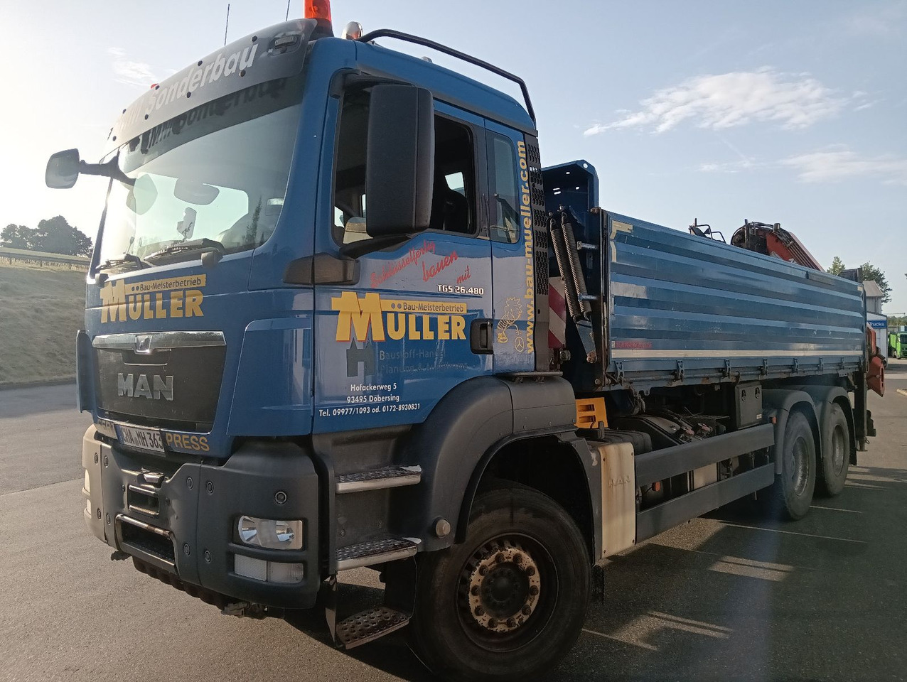 MAN TGS 26:480 6x4 EURO5 ATLAS 240.2E-A4 3-S-Kipper - Самоскид вантажівка, Вантажівка з маніпулятором: фото 3 MAN TGS 26:480 6x4 EURO5 ATLAS 240.2E-A4 3-S-Kipper - Самоскид вантажівка, Вантажівка з маніпулятором: фото 3