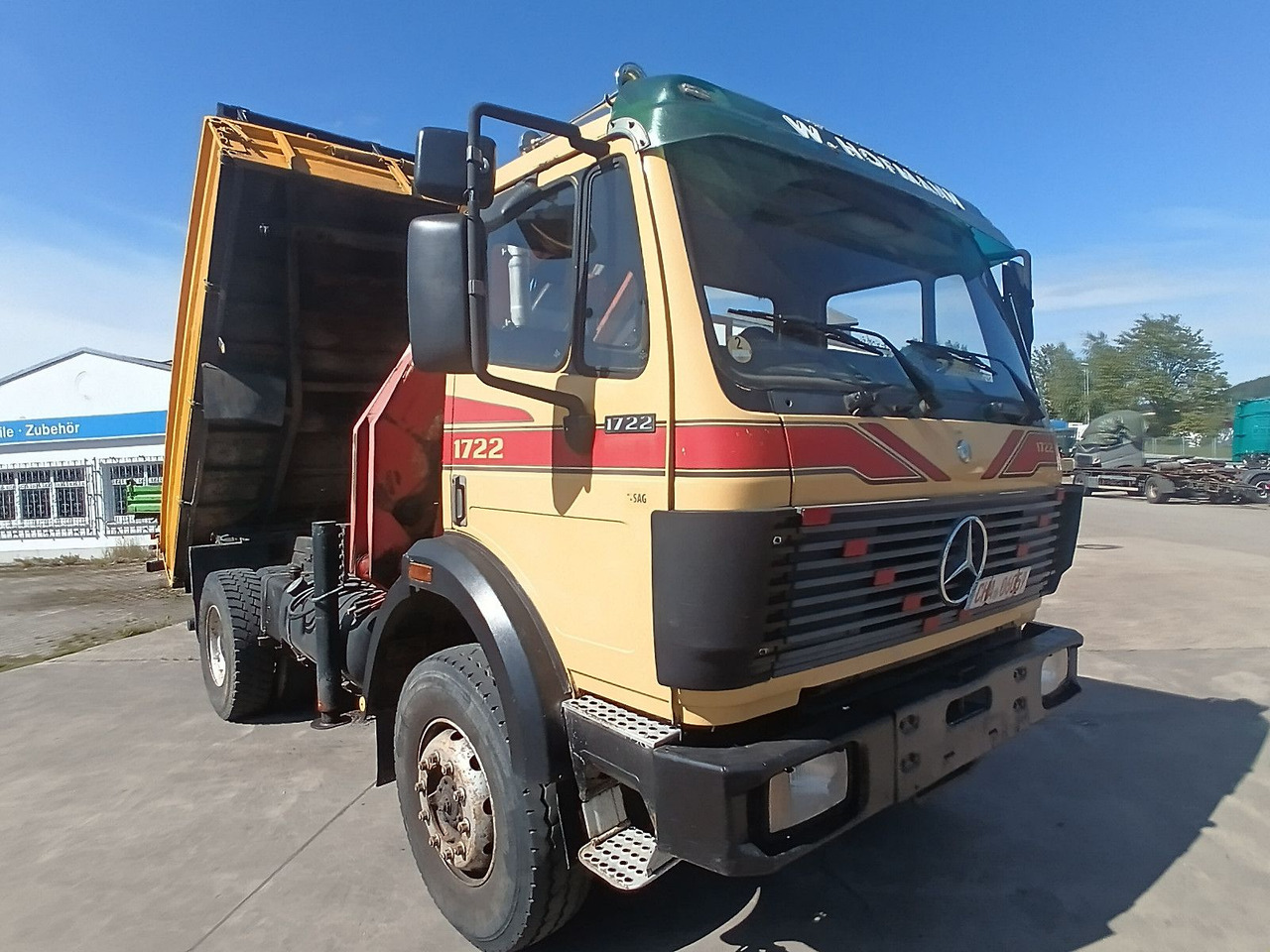 Mercedes-Benz SK 1722 AK 4x4 Blatt Schalter PalfingerPK10500A4 - Самоскид вантажівка, Вантажівка з маніпулятором: фото 3 Mercedes-Benz SK 1722 AK 4x4 Blatt Schalter PalfingerPK10500A4 - Самоскид вантажівка, Вантажівка з маніпулятором: фото 3
