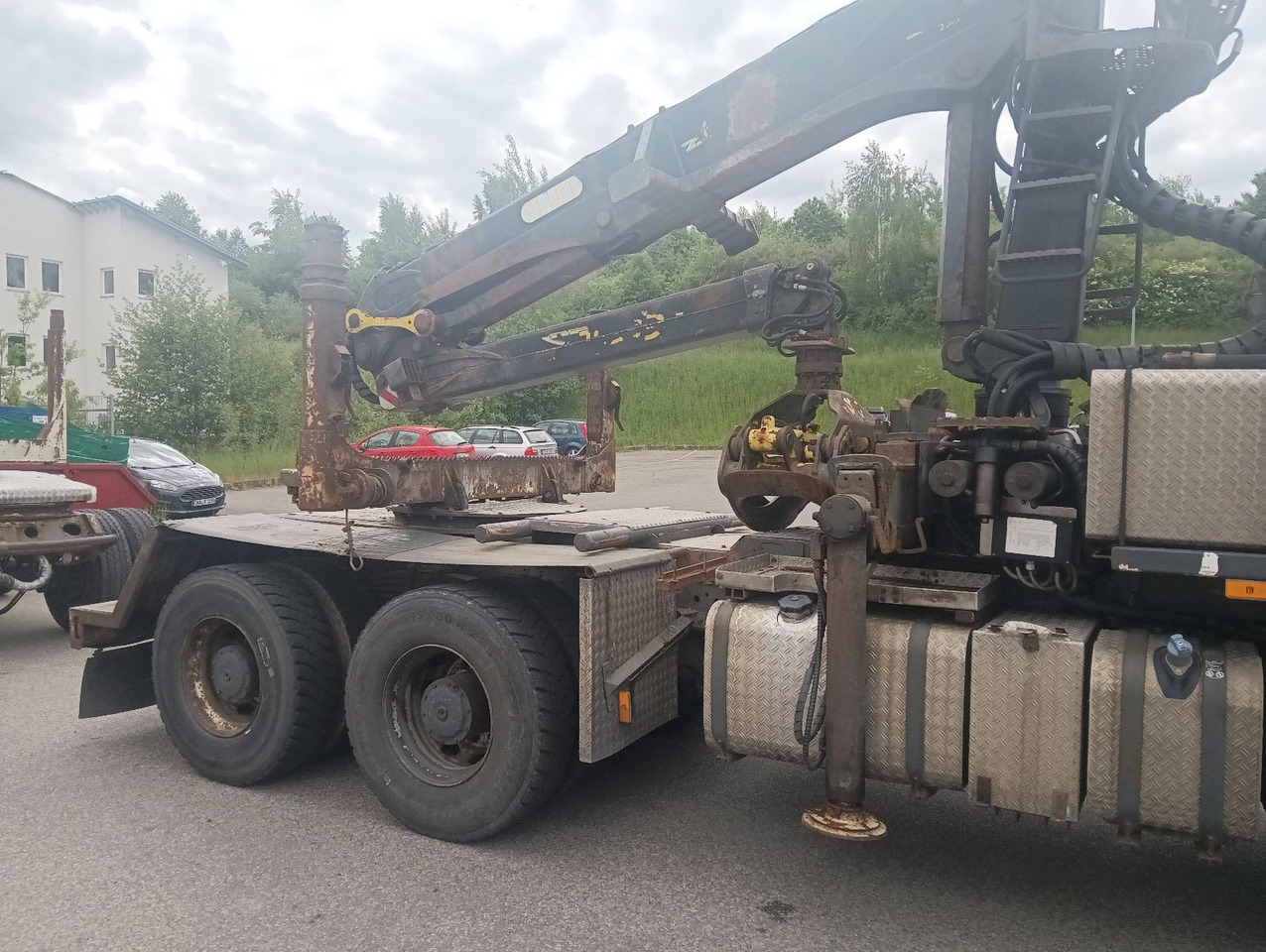 Palfinger EPSILON E250L82 Langholzkran+GLOGGER Aufbau+Anhä - Лісовоз, Вантажівка з маніпулятором: фото 2 Palfinger EPSILON E250L82 Langholzkran+GLOGGER Aufbau+Anhä - Лісовоз, Вантажівка з маніпулятором: фото 2