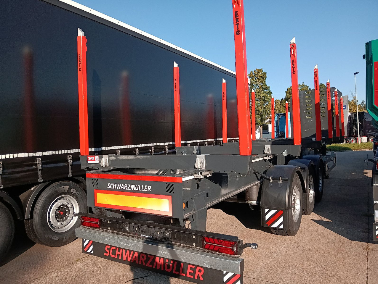 Schwarzmüller 3-A Rungensattel 6xExte144S 5560kg NEU sofort Schwarzmüller 3-A Rungensattel 6xExte144S 5560kg NEU sofort - Напівпричіп лісовоз: фото 5 Schwarzmüller 3-A Rungensattel 6xExte144S 5560kg NEU sofort Schwarzmüller 3-A Rungensattel 6xExte144S 5560kg NEU sofort - Напівпричіп лісовоз: фото 5
