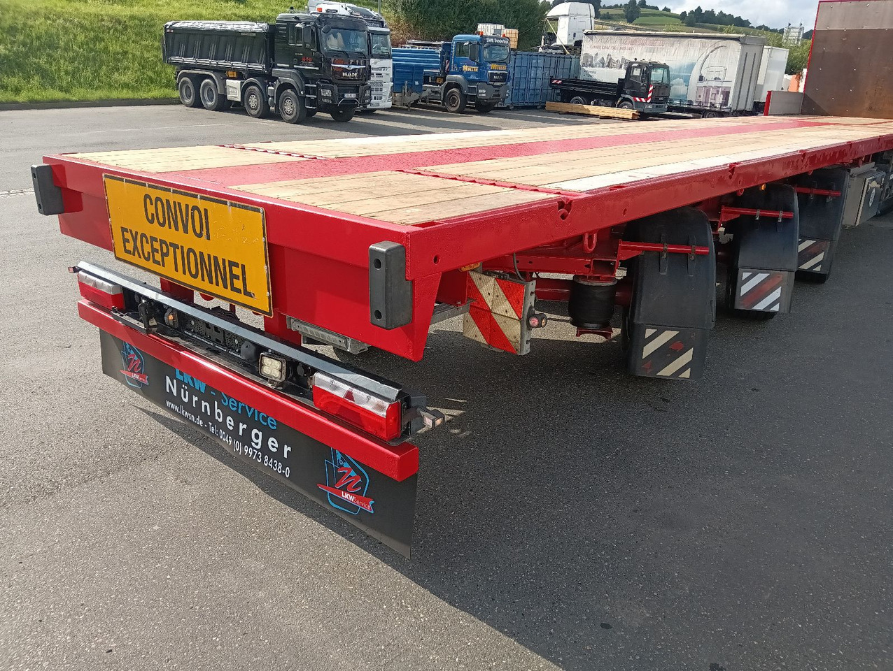 Schwarzmüller 3-A TELE-Plateau TRIDEC REIFEN/BREMSE/LACK/TÜV - Бортовий напівпричіп/ Платформа: фото 3 Schwarzmüller 3-A TELE-Plateau TRIDEC REIFEN/BREMSE/LACK/TÜV - Бортовий напівпричіп/ Платформа: фото 3