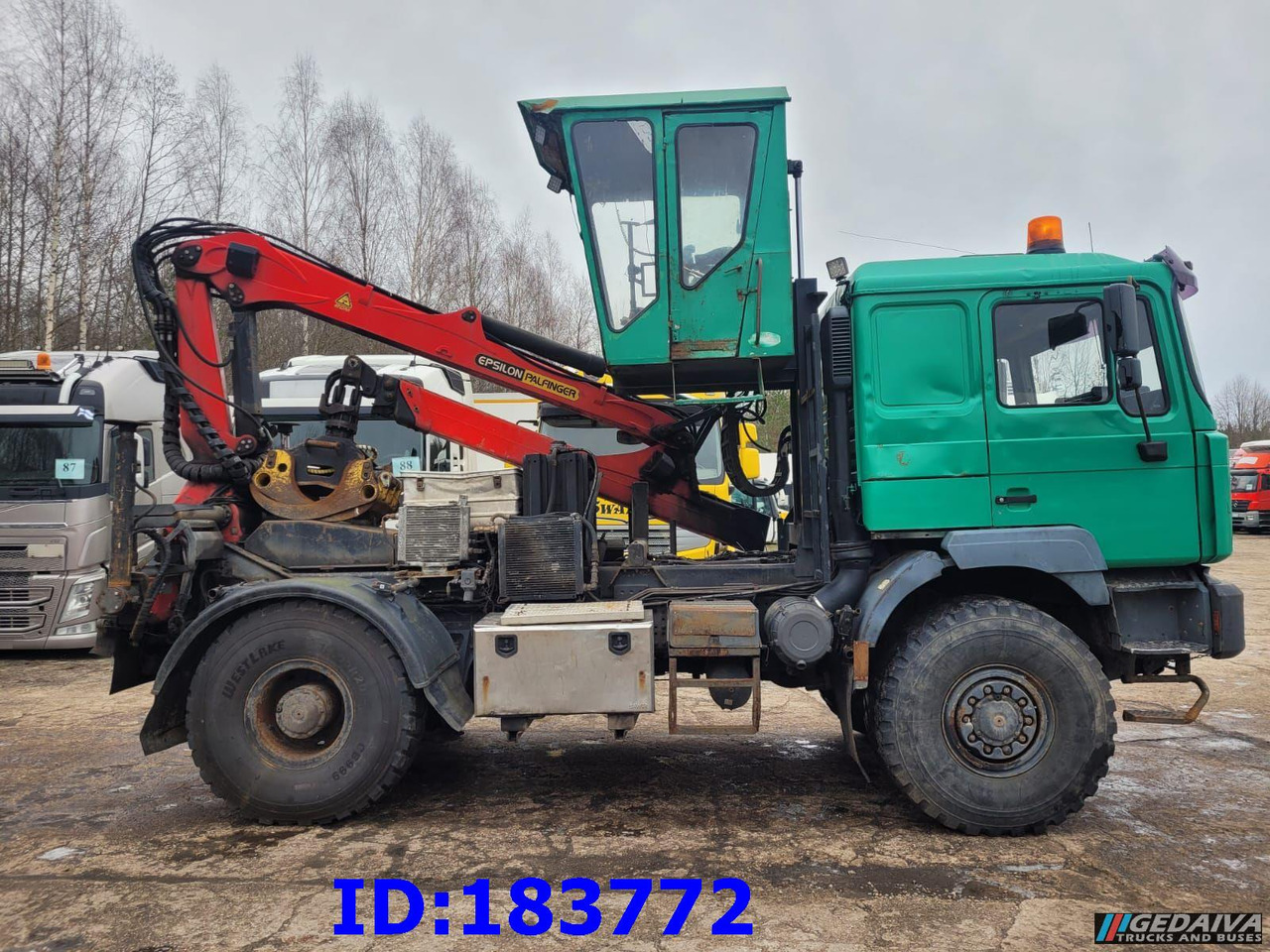 MAN 18.410 4x4 + Epsilon Palfinger SRX39 - Лісовоз, Вантажівка з маніпулятором: фото 5 MAN 18.410 4x4 + Epsilon Palfinger SRX39 - Лісовоз, Вантажівка з маніпулятором: фото 5