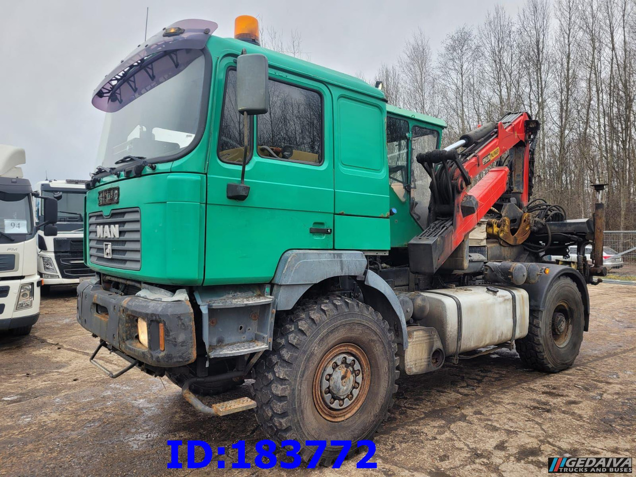 MAN 18.410 4x4 + Epsilon Palfinger SRX39 - Лісовоз, Вантажівка з маніпулятором: фото 1 MAN 18.410 4x4 + Epsilon Palfinger SRX39 - Лісовоз, Вантажівка з маніпулятором: фото 1