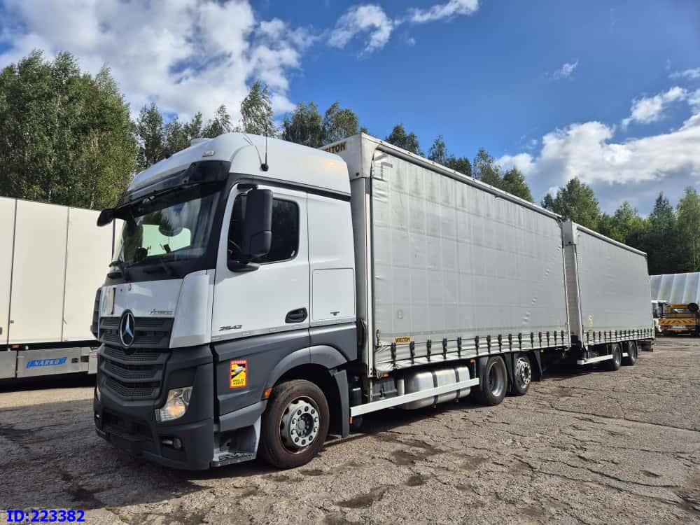 MERCEDES-BENZ Actros 2542 6x2 Euro6 + Wielton trailer - Тентована вантажівка: фото 1 MERCEDES-BENZ Actros 2542 6x2 Euro6 + Wielton trailer - Тентована вантажівка: фото 1