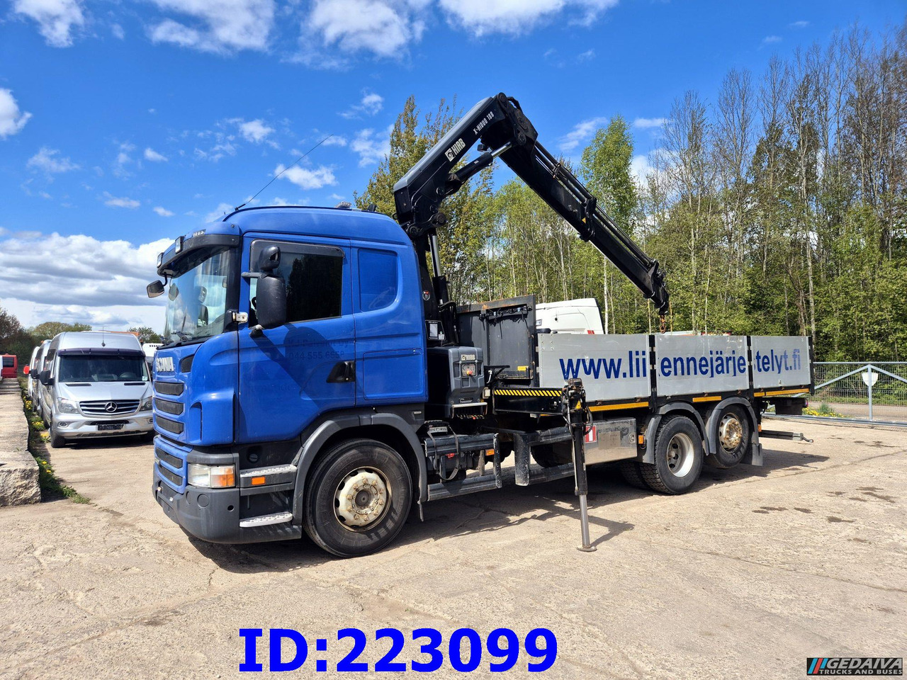 SCANIA G440 6x2 + Crane HIAB X-Hiduo 188 - Бортова вантажівка/ Платформа: фото 1 SCANIA G440 6x2 + Crane HIAB X-Hiduo 188 - Бортова вантажівка/ Платформа: фото 1