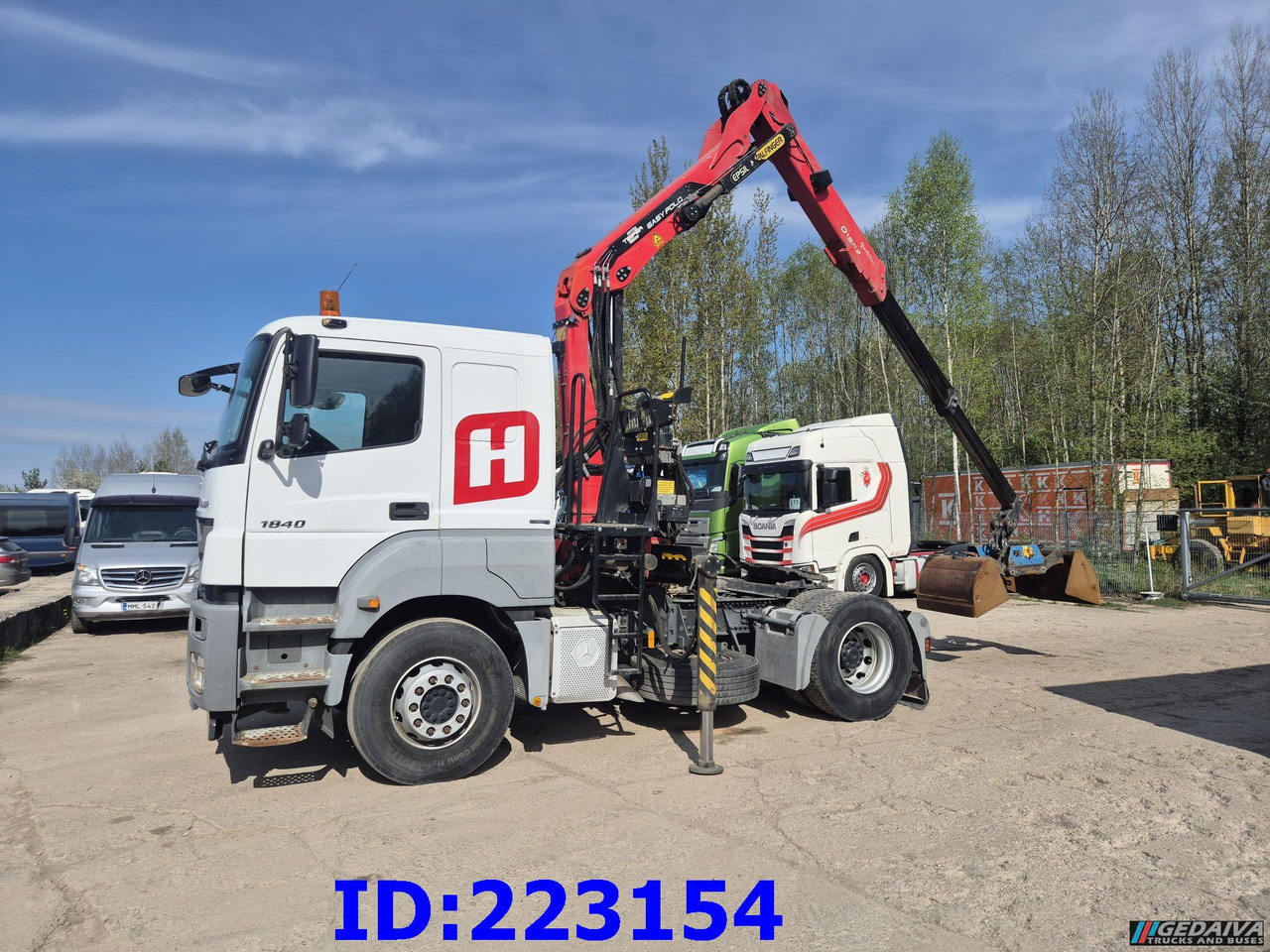MERCEDES-BENZ Axor 1840 + Crane Epsilon Palfinger 0150Z - Тягач: фото 1 MERCEDES-BENZ Axor 1840 + Crane Epsilon Palfinger 0150Z - Тягач: фото 1
