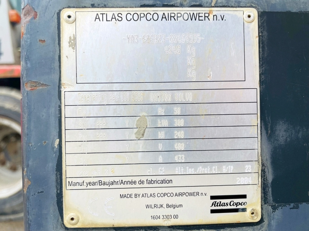 Atlas Copco QAS300 VD (3980) - Електричний генератор: фото 3 Atlas Copco QAS300 VD (3980) - Електричний генератор: фото 3