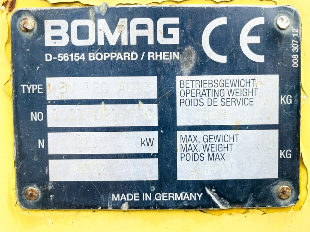 Bomag BW120 AD-3 (4046) - Дорожній каток: фото 3 Bomag BW120 AD-3 (4046) - Дорожній каток: фото 3