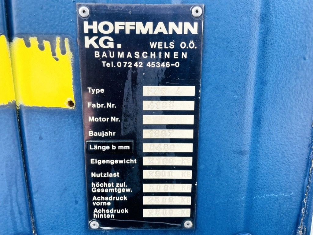 Diverses HOFFMANN FZS4 BAUWAGEN (4072) - Інша техніка: фото 3 Diverses HOFFMANN FZS4 BAUWAGEN (4072) - Інша техніка: фото 3