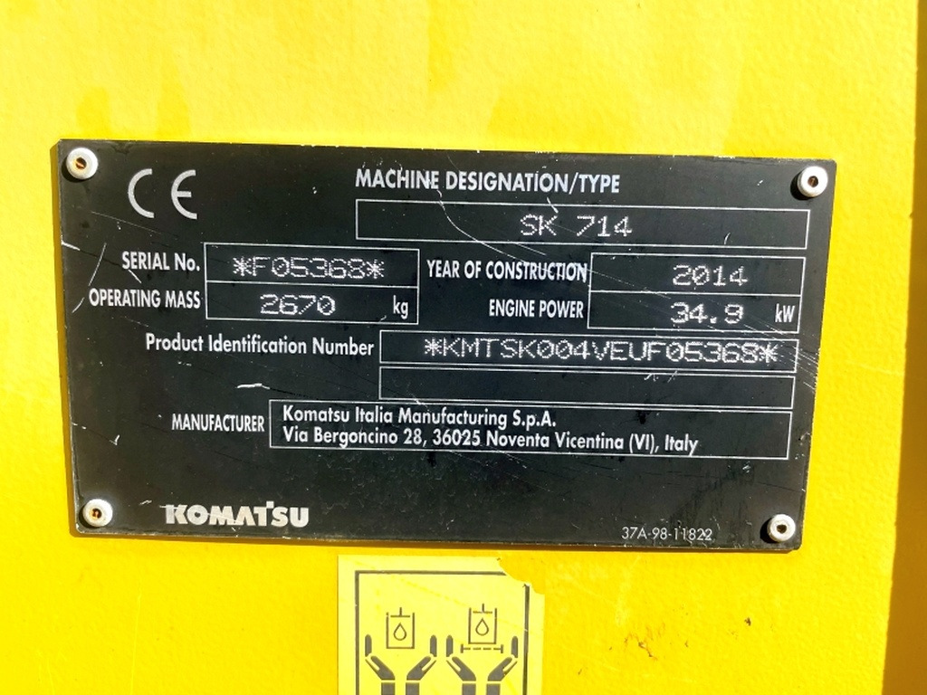 Komatsu SK714 (4077) - Міні-навантажувач: фото 3 Komatsu SK714 (4077) - Міні-навантажувач: фото 3