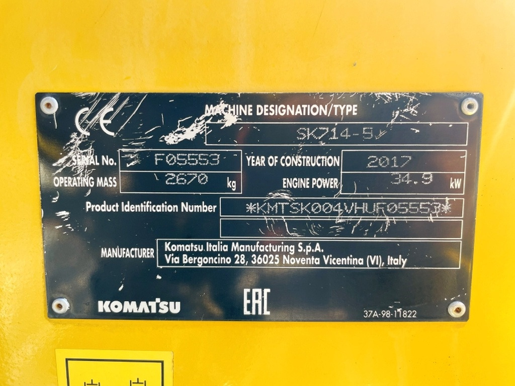Komatsu SK714-5 (4065) - Міні-навантажувач: фото 3 Komatsu SK714-5 (4065) - Міні-навантажувач: фото 3