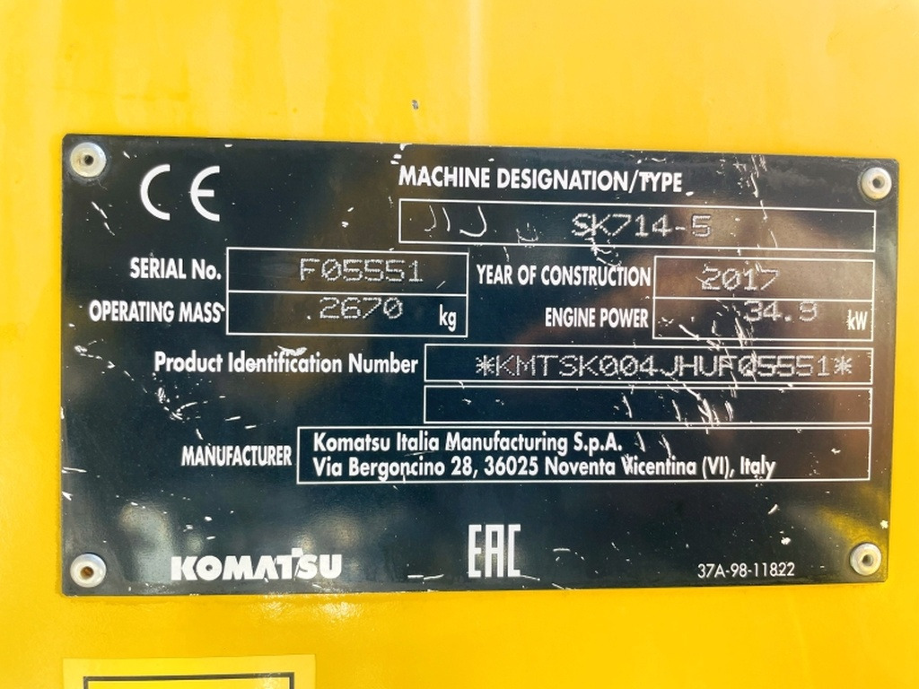 Komatsu SK714-5 (4067) - Міні-навантажувач: фото 3 Komatsu SK714-5 (4067) - Міні-навантажувач: фото 3