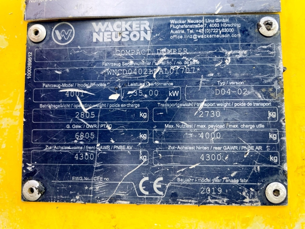 Neuson 4001 (4075) - Міні-самоскид: фото 3 Neuson 4001 (4075) - Міні-самоскид: фото 3