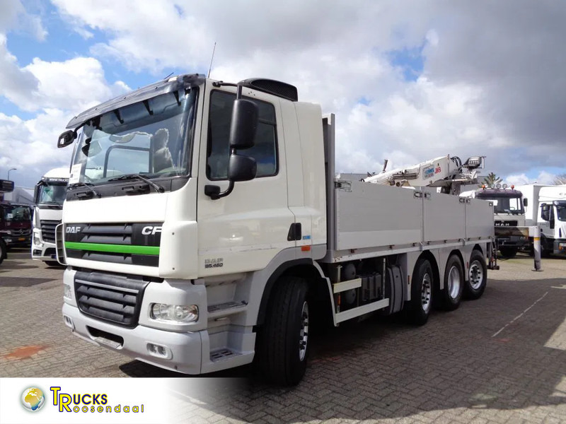 DAF CF 85.460 + Euro 5 + JKB Kennis Type 20.000 Crane + Pto + Stone transport - Бортова вантажівка/ Платформа, Вантажівка з маніпулятором: фото 1 DAF CF 85.460 + Euro 5 + JKB Kennis Type 20.000 Crane + Pto + Stone transport - Бортова вантажівка/ Платформа, Вантажівка з маніпулятором: фото 1