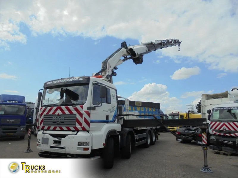 MAN TGA 41.460 1e Owner + Manual + Fassi F800XP 6x hydr. + Winch + hoogzit 8x4 + Low KM + Remote + FLY-JIB Prepared - Вантажівка з маніпулятором, Бортова вантажівка/ Платформа: фото 1 MAN TGA 41.460 1e Owner + Manual + Fassi F800XP 6x hydr. + Winch + hoogzit 8x4 + Low KM + Remote + FLY-JIB Prepared - Вантажівка з маніпулятором, Бортова вантажівка/ Платформа: фото 1